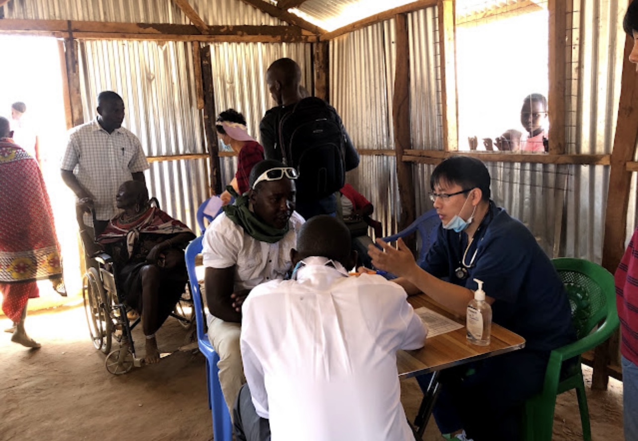 Physicians and local volunteers coordinating care
