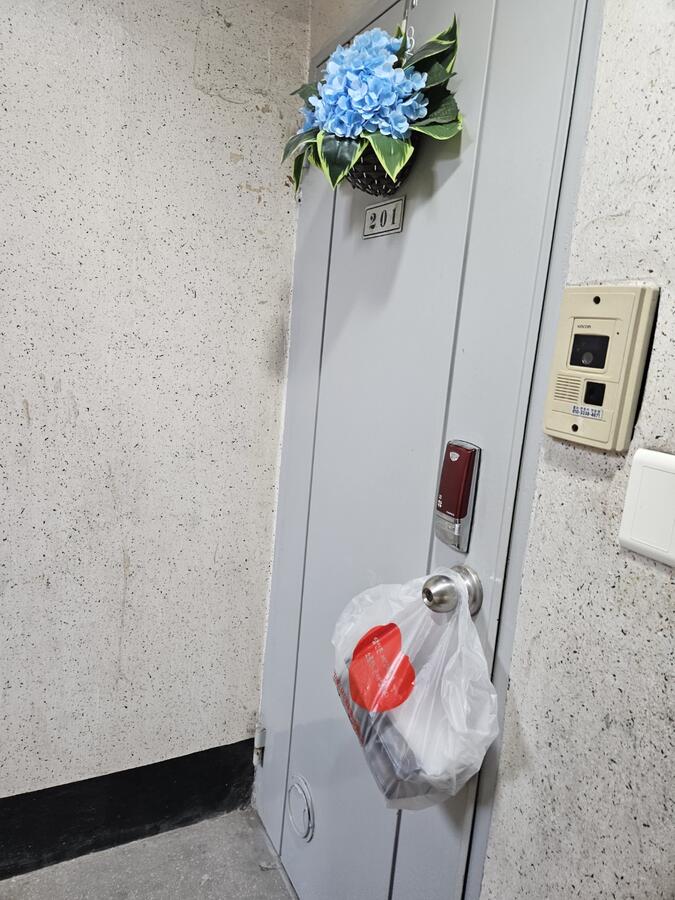 A meal delivered to an older resident's home