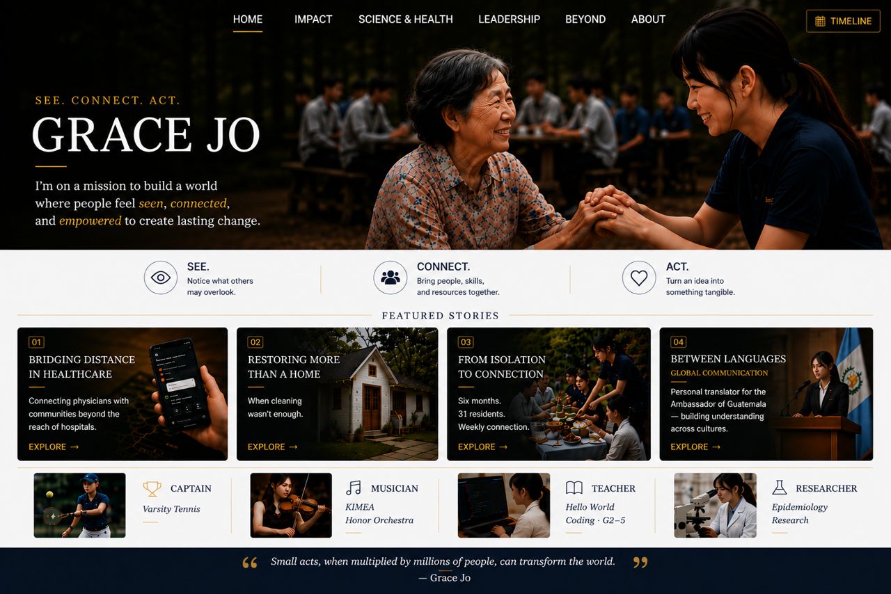 Grace Jo portfolio home page