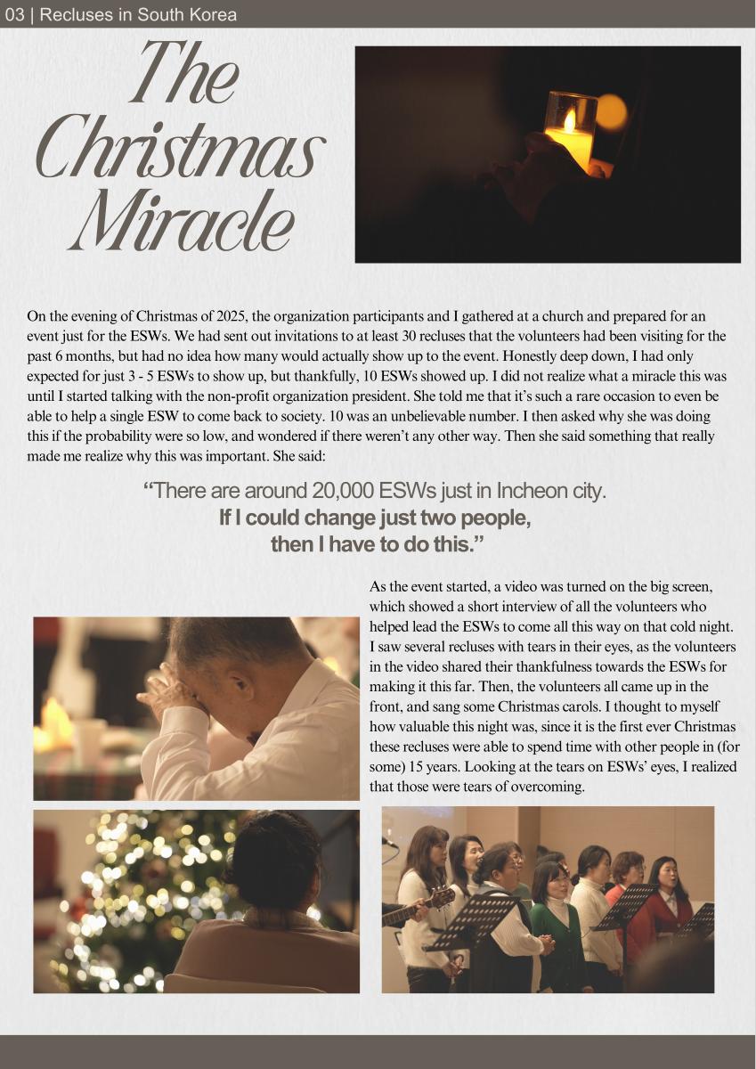 Journal spread about extreme social withdrawal