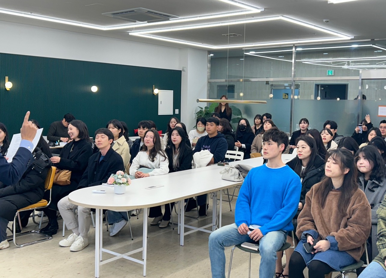 Participants engaging during a volunteer meeting